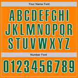 Custom Bay Orange Kelly Green-White Authentic Baseball Jersey