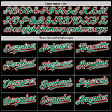 Custom Black Kelly Green Pinstripe White-Red Authentic Sleeveless Baseball Jersey