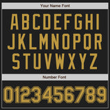 Custom Black Old Gold Authentic Baseball Jersey