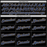 Custom Black Royal-Old Gold Authentic Throwback Basketball Jersey