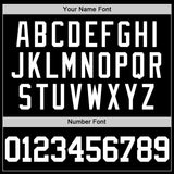 Custom Black White Authentic Throwback Basketball Jersey