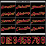 Custom Black Maroon-Old Gold Authentic Basketball Jersey