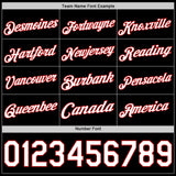 Custom Black White-Red Authentic Basketball Jersey