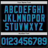 Custom Black Teal-Purple Authentic Basketball Jersey