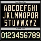 Custom Black Cream-Green Authentic Basketball Jersey