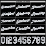 Custom Black Gray-White Authentic Basketball Jersey