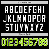 Custom Black Neon Green-White Authentic Basketball Jersey