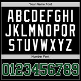 Custom Black Green-White Authentic Basketball Jersey