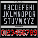 Custom Black Red White-Gray Authentic Basketball Jersey