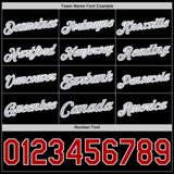 Custom Black Red White-Gray Authentic Basketball Jersey