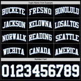 Custom Black White-Light Blue Authentic Basketball Jersey