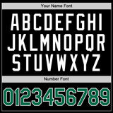 Custom Black Kelly Green-White Authentic Basketball Jersey