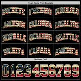 Custom Black Vintage USA Flag Cream-Red Authentic Basketball Jersey