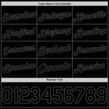 Custom Black Steel Gray Authentic Basketball Jersey