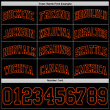Custom Black Orange Authentic Basketball Jersey