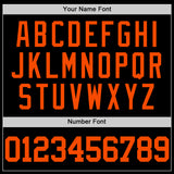 Custom Black Orange Authentic Basketball Jersey