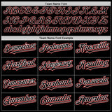 Custom Black White-Red Authentic Baseball Jersey