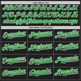 Custom Black Grass Green-White Authentic Baseball Jersey