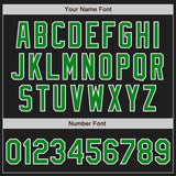Custom Black Grass Green-White Authentic Baseball Jersey