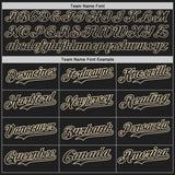 Custom Black City Cream Authentic Baseball Jersey