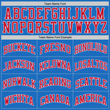 Custom Blue Red-White Authentic Throwback Basketball Jersey