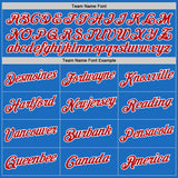 Custom Blue Red-White Authentic Throwback Basketball Jersey