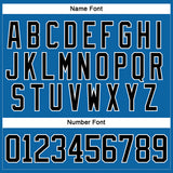 Custom Blue Black-White Hockey Jersey