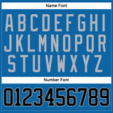 Custom Blue Black-Gray Hockey Jersey