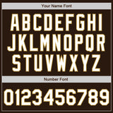Custom Stitched Brown White-Old Gold Baseball Pullover Sweatshirt Hoodie