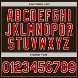 Custom Stitched Brown Red-White Baseball Pullover Sweatshirt Hoodie