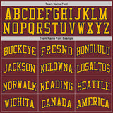 Custom Burgundy Navy-Gold Authentic Basketball Jersey