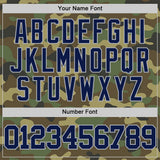 Custom Camo Navy-Gray Authentic Salute To Service Basketball Jersey