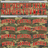 Custom Camo Red-Cream Authentic Salute To Service Basketball Jersey