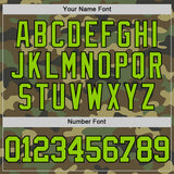 Custom Camo Neon Green-Black Authentic Salute To Service Basketball Jersey