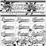 Custom Camo Steel Gray Black-White Splash Hockey Lace Neck Jersey