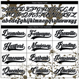 Custom Camo Black Olive Gray-White Splash Hockey Lace Neck Jersey