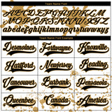 Custom Camo Black Old Gold-White Splash Hockey Lace Neck Jersey