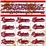 Custom Camo Red Old Gold Navy-White Splash Hockey Lace Neck Jersey