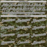 Custom Camo Steel Gray-White Woodland Digital Camouflage Pixel Salute To Service Performance T-Shirt