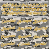 Custom Camo Old Gold-Cream Urban Digital Camouflage Pixel Salute To Service Performance T-Shirt