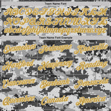 Custom Camo Old Gold-Cream Urban Digital Camouflage Pixel Salute To Service Performance T-Shirt