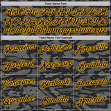 Custom Camo Brown-Yellow Wave Digital Camouflage Salute To Service Performance T-Shirt