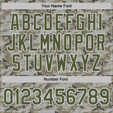 Custom Camo Olive-White Urban Digital Camouflage Pixel Salute To Service Performance T-Shirt