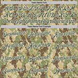 Custom Camo Olive-White Woodland Forest Digital Camouflage Pixel Salute To Service Performance T-Shirt
