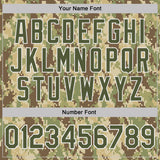 Custom Camo Olive-White Woodland Forest Digital Camouflage Pixel Salute To Service Performance T-Shirt