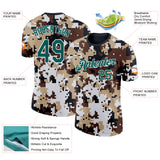 Custom Camo Midnight Green-White Desert Digital Camouflage Pixel Salute To Service Performance T-Shirt