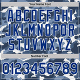 Custom Camo Royal-White Digital Camouflage Pixel Salute To Service Performance T-Shirt