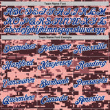 Custom Camo Navy-White Digital Camouflage Pixel Salute To Service Performance T-Shirt
