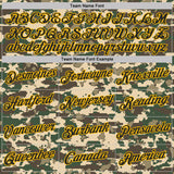 Custom Camo Black-Gold Woodland Forest Digital Camouflage Pixel Salute To Service Performance T-Shirt