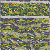 Custom Camo Midnight Green-Gold Tiger Stripe Camouflage Salute To Service Performance T-Shirt